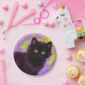 Gustav Klimt Black Kitten Papieren Bordje (Feest)