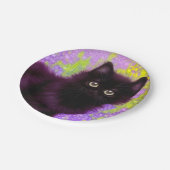 Gustav Klimt Black Kitten Papieren Bordje (Gekanteld)