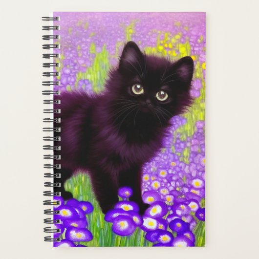 Gustav Klimt Black Kitten Planner (Voorkant)