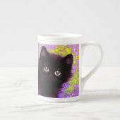 Gustav Klimt Black Kitten Porselein Kop (Rechts)