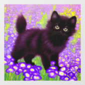 Gustav Klimt Black Kitten Raamsticker (Vel)