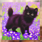 Gustav Klimt Black Kitten Raamsticker (Vel 2)