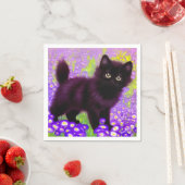 Gustav Klimt Black Kitten Servet (Insitu)
