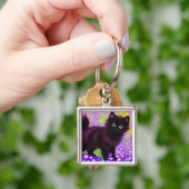 Gustav Klimt Black Kitten Sleutelhanger (Hand)
