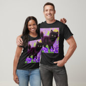 Gustav Klimt Black Kitten T-shirt (Unisex)