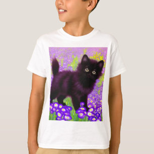 Gustav Klimt Black Kitten T-shirt