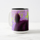 Gustav Klimt Black Kitten Tweekleurige Koffiemok (Voorkant links)