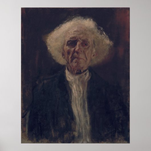 Gustav Klimt Blind Man Portret Classic Art Print (Voorkant)