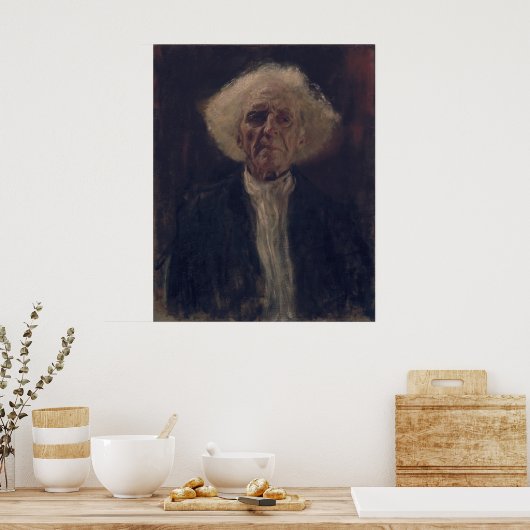 Gustav Klimt Blind Man Portret Classic Art Print (Keuken)
