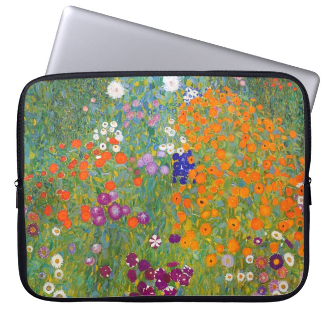 Gustav Klimt: Bloedtuin Laptop Sleeve (Voorkant)