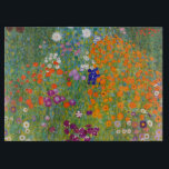 Gustav Klimt: Bloedtuin Snijplank<br><div class="desc">Een charmante klassieke glazen snijplaat met een kleurrijke bloemtuin,  geschilderd door de Oostenrijkse symbolische schilder Gustav Klimt.</div>