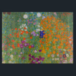 Gustav Klimt: Bloedtuin Snijplank<br><div class="desc">Een charmante klassieke glazen snijplaat met een kleurrijke bloemtuin,  geschilderd door de Oostenrijkse symbolische schilder Gustav Klimt.</div>