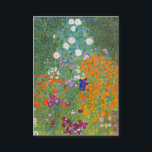 Gustav Klimt: Bloedtuin Visitekaartje<br><div class="desc">Een prachtig klassiek visitekaartje met een kleurrijke bloemtuin,  geschilderd door de Oostenrijkse symbolische schilder Gustav Klimt.</div>