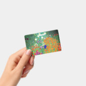 Gustav Klimt Bloementuin Badge (Handheld)