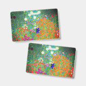 Gustav Klimt Bloementuin Badge (Voor- en achterkant)
