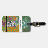 Gustav Klimt - Bloementuin Bagagelabel (Voorkant horizontaal)