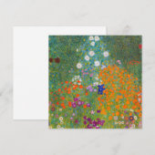 Gustav Klimt - Bloementuin Bedankkaart (Voorkant / Achterkant)