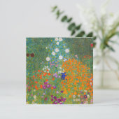 Gustav Klimt - Bloementuin Bedankkaart (Staand voorkant)