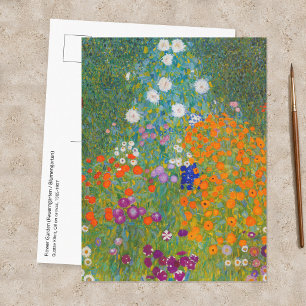 Gustav Klimt - Bloementuin Briefkaart