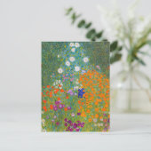 Gustav Klimt - Bloementuin Briefkaart (Staand voorkant)