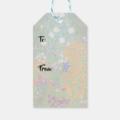 Gustav Klimt - Bloementuin Cadeaulabel (Achterkant)
