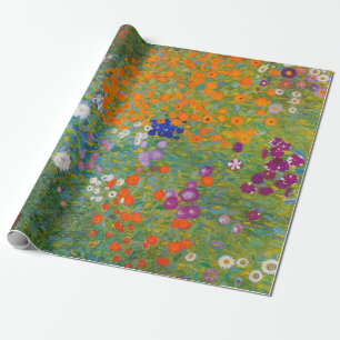Gustav Klimt - Bloementuin Cadeaupapier