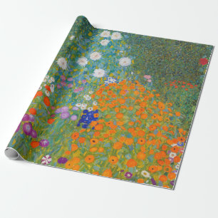 Gustav Klimt - Bloementuin Cadeaupapier