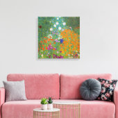 Gustav Klimt - Bloementuin Canvas Afdruk (Insitu (Woonkamer))