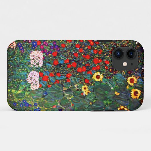 Gustav Klimt Bloementuin Case-Mate iPhone Case (Achterkant (horizontaal))