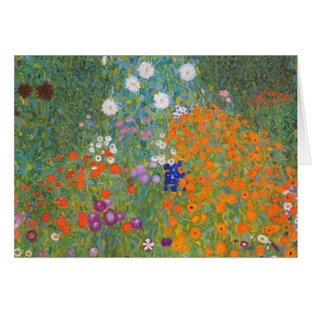 Gustav Klimt Bloementuin Cottage Natuur (Voorkant Horizontaal)