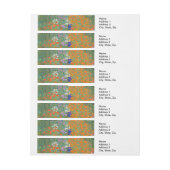 Gustav Klimt Bloementuin Cottage Natuur Adreslabel Wikkel (Vel)