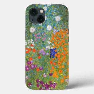 Gustav Klimt Bloementuin Cottage Natuur iPhone 13 Hoesje