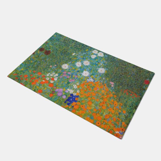 Gustav Klimt - Bloementuin Deurmat (Schuin)