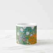 Gustav Klimt - Bloementuin Espresso Kop (Voorkant)