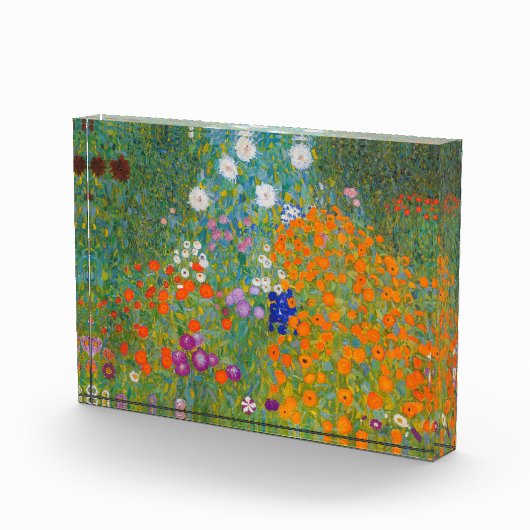 Gustav Klimt - Bloementuin Fotoblokken (Rechts)