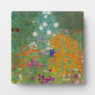 Gustav Klimt - Bloementuin Fotoplaat