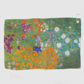 Gustav Klimt - Bloementuin Golfhanddoek (Horizontaal)
