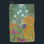 Gustav Klimt - Bloementuin Golfhanddoek<br><div class="desc">Bloementuin - Gustav Klimt in 1905-1907</div>