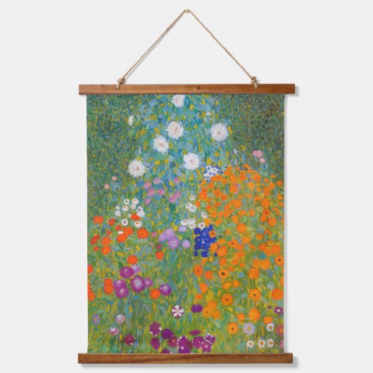 Gustav Klimt - Bloementuin Hangend Wandkleed (Voorkant)