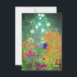 Gustav Klimt Bloementuin Kaart<br><div class="desc">Kaart met het olieverfschilderij Bloementuin (1906) van Gustav Klimt. Een prachtige tuin met paarse,  rode,  witte,  blauwe en oranje bloemen. Een geweldig cadeau voor fans van Art Nouveau en Oostenrijkse kunst.</div>