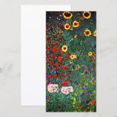 Gustav Klimt Bloementuin Kaart (Voorkant / Achterkant)