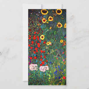 Gustav Klimt Bloementuin Kaart