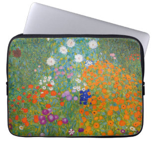Gustav Klimt - Bloementuin Laptop Sleeve