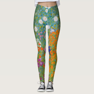Gustav Klimt - Bloementuin Leggings