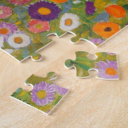 Gustav Klimt - Bloementuin Legpuzzel (Zijkant)