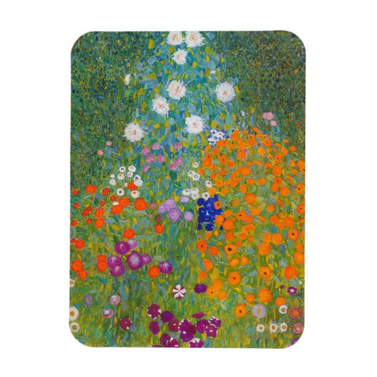 Gustav Klimt - Bloementuin Magneet (Verticaal)