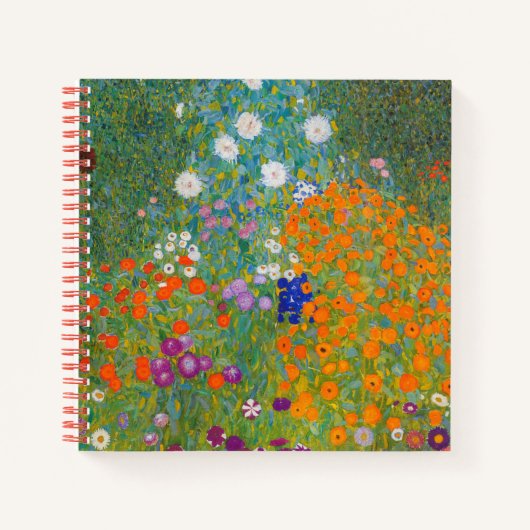 Gustav Klimt - Bloementuin Notitieboek (Voorkant)
