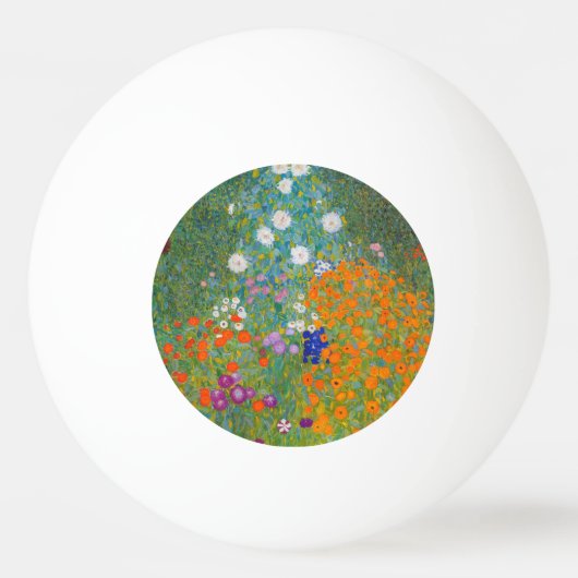 Gustav Klimt - Bloementuin Pingpongbal (Voorkant)