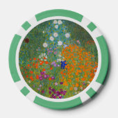 Gustav Klimt - Bloementuin Poker Chips (Achterkant)