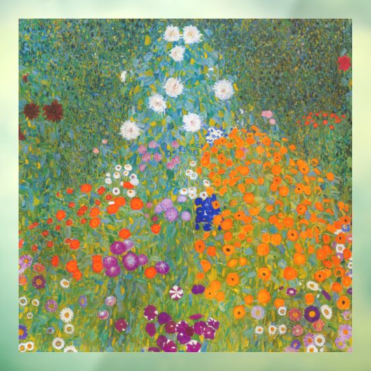 Gustav Klimt - Bloementuin Raamsticker (Vel 3)
